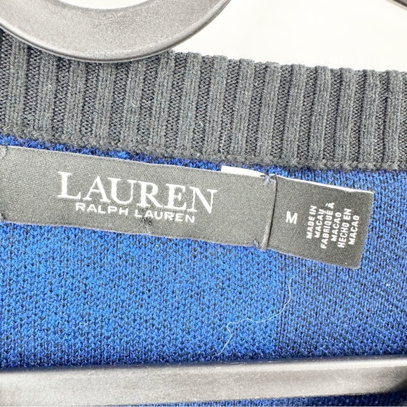 ✅ Lauren Ralph Lauren Women's Buffalo Check Cotton-Blend Sweater SIZE MEDIUM - Picture 3 of 6
